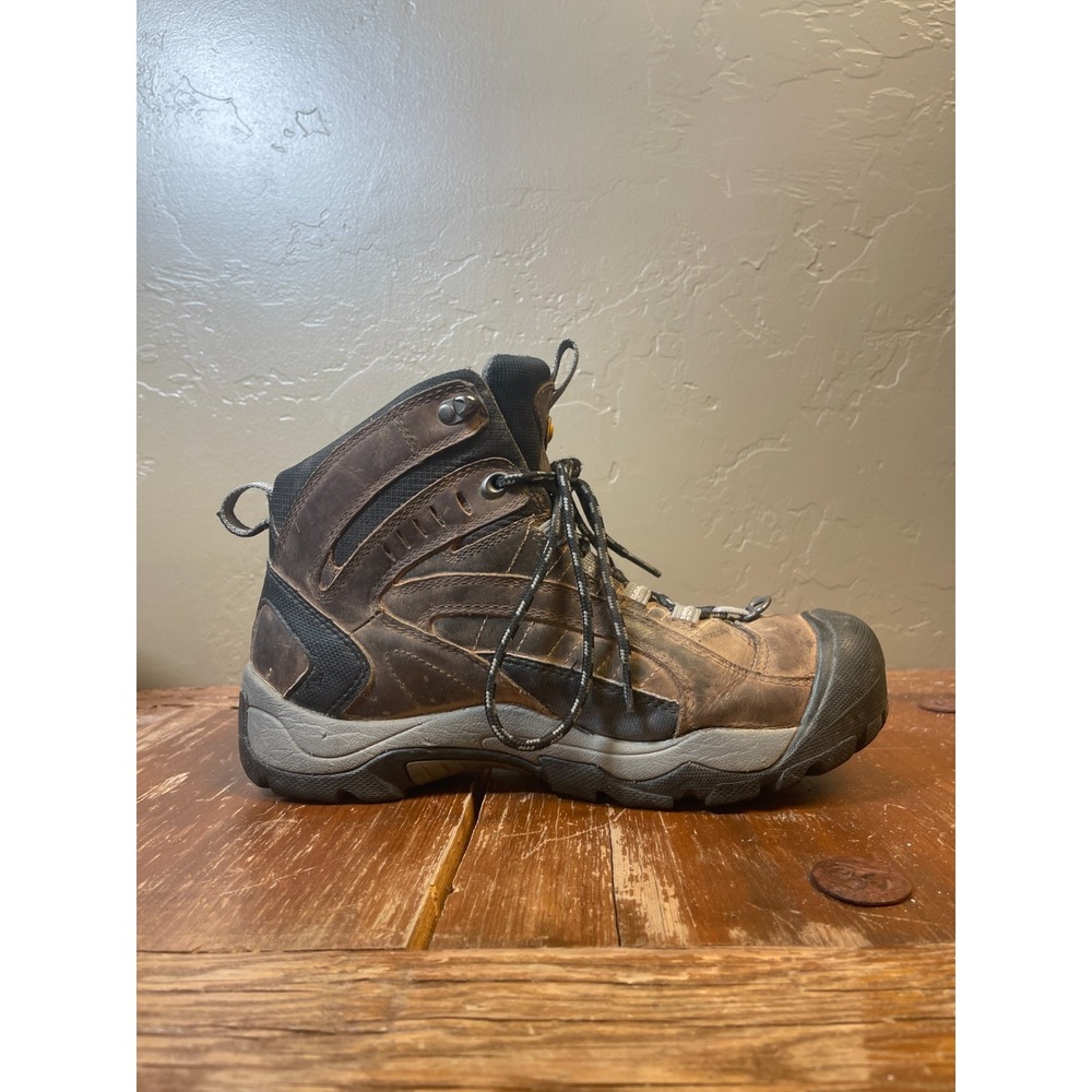Keen Targhee II Mid Hiking Boots Mens 9.5 Brown Waterproof Leather Trail Outdoor